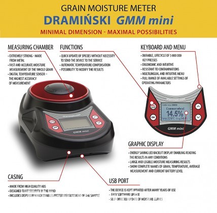 DRAMINSKI Grain Moisture Meter GMM Mini